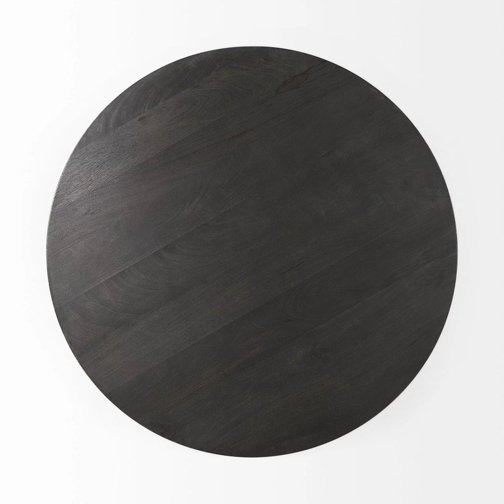 Wooden Pedestal Base Coffee Table E5423