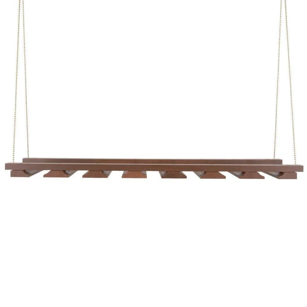 Walnut Glass Rack, 14 x 35 in. C94349