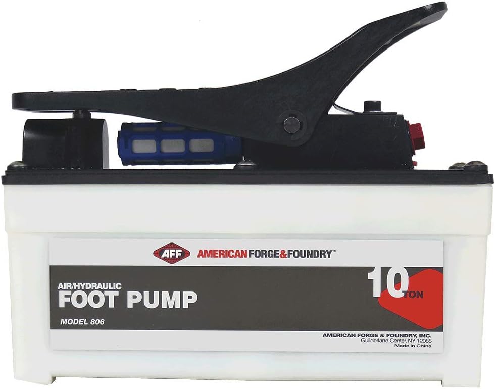 Air/Hydraulic Foot Pedal Pump, 10 Ton Capacity, 10,000 PSI X525