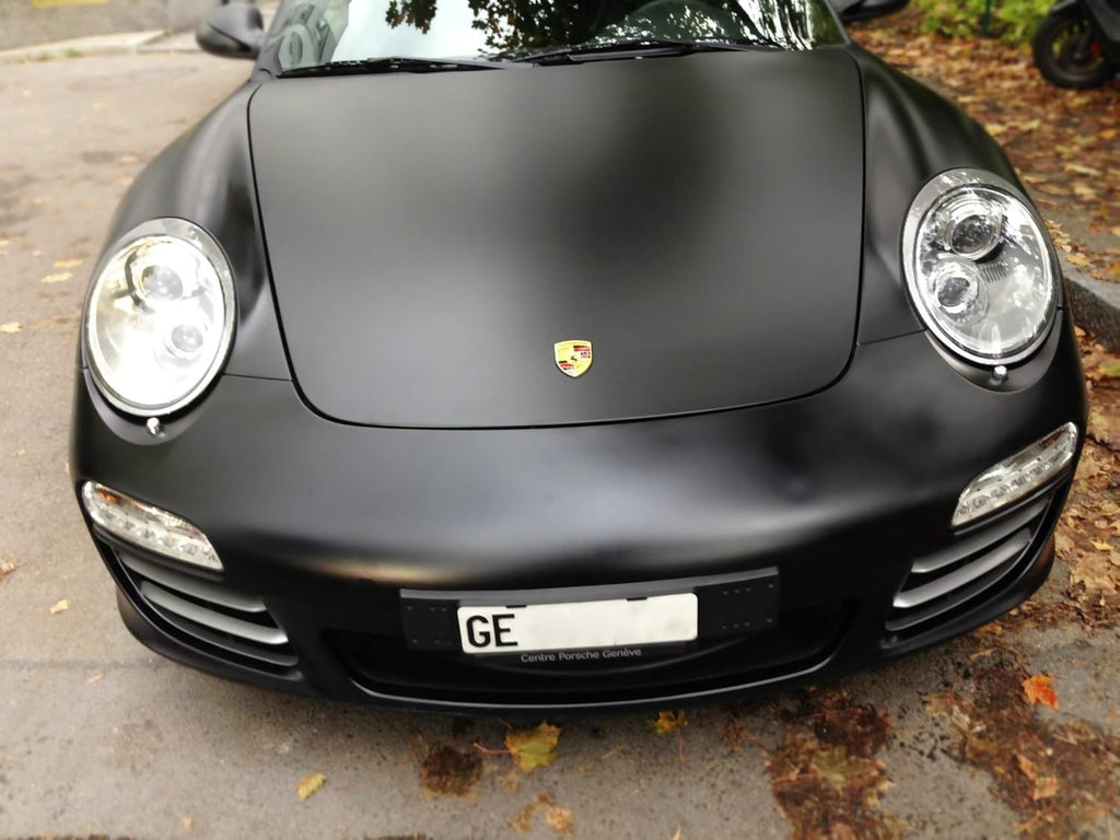 Matte Black Vinyl Wrap Roll 9ft x 5ft Pack of 2 W329