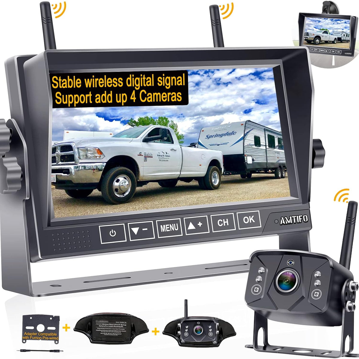 Wireless Backup Camera with 7 Inch Monitor L56876