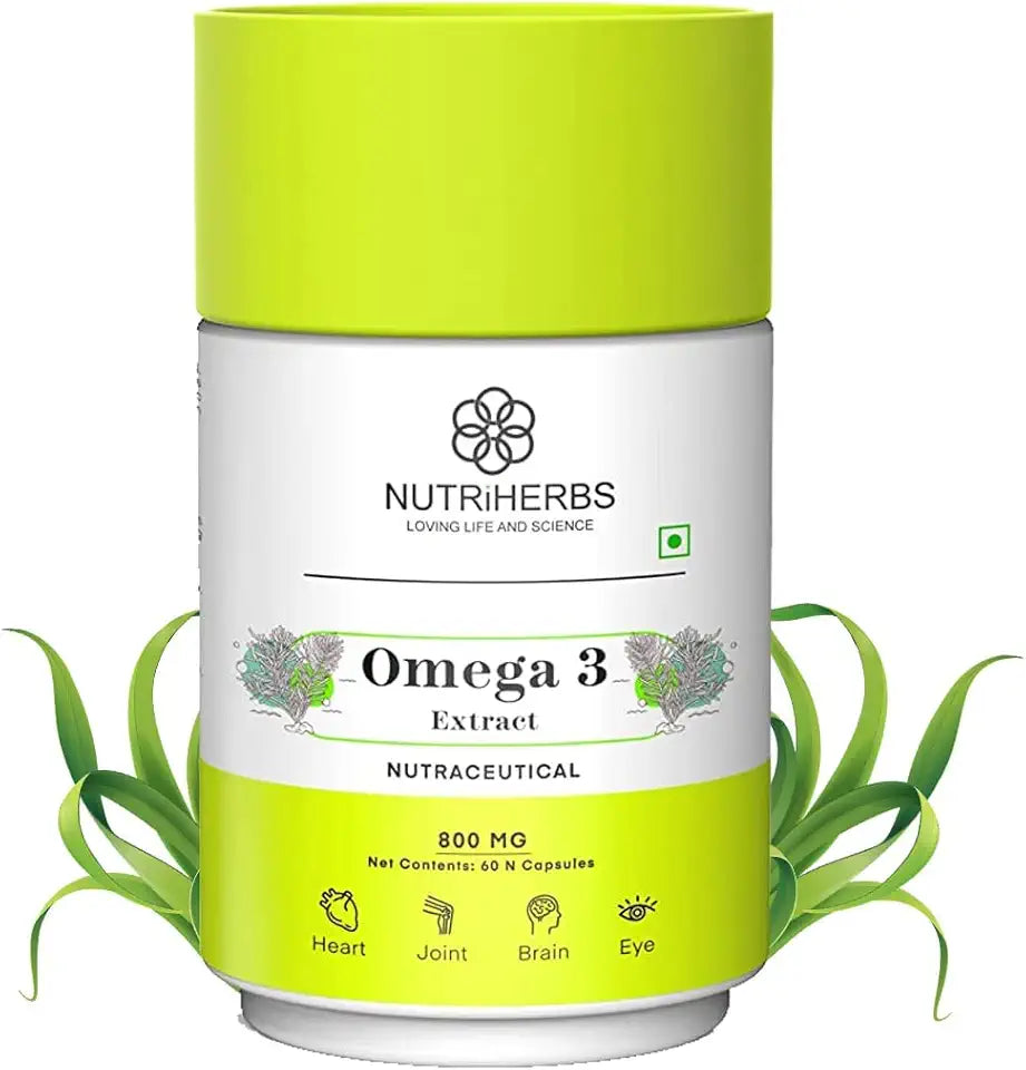 Omega 3 Capsule with DHA Algae Extract & EPA 800mg 60 Capsules O1155