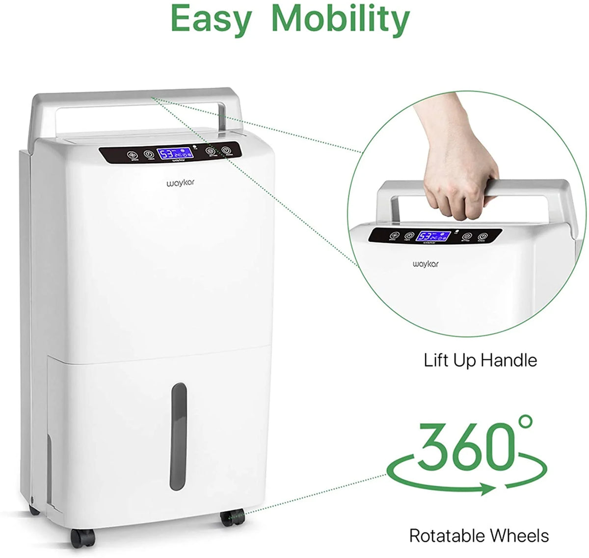 34 Pints Dehumidifier with Drain Hose K426550